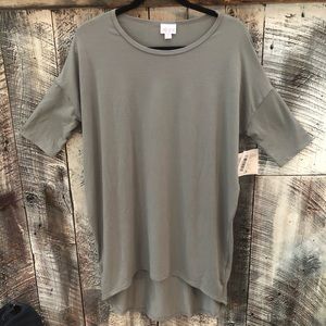NWT Lularoe Irma tunic solid gray xs